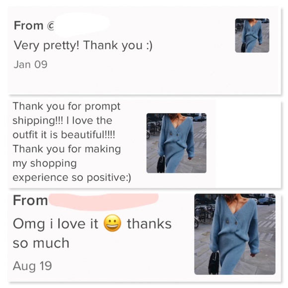 🎥 Blue Cable Knit 2 Piece Skirt Set - Picture 13 of 15